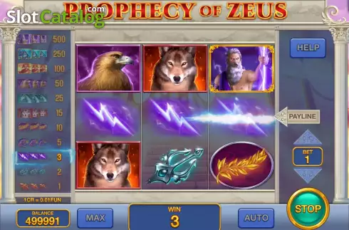 Οθόνη5. Prophecy Of Zeus (Pull Tabs) Κουλοχέρης 