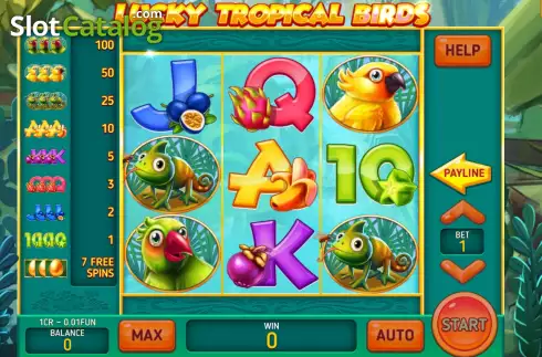 Οθόνη2. Lucky Tropical Birds (Pull Tabs) Κουλοχέρης 