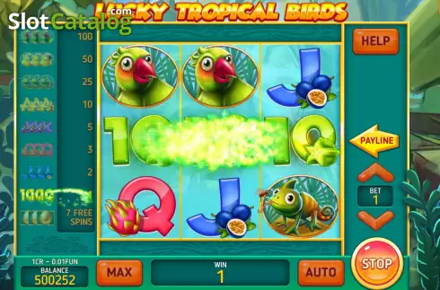 Οθόνη3. Lucky Tropical Birds (Pull Tabs) Κουλοχέρης 