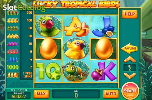 Οθόνη2. Lucky Tropical Birds (3x3) Κουλοχέρης