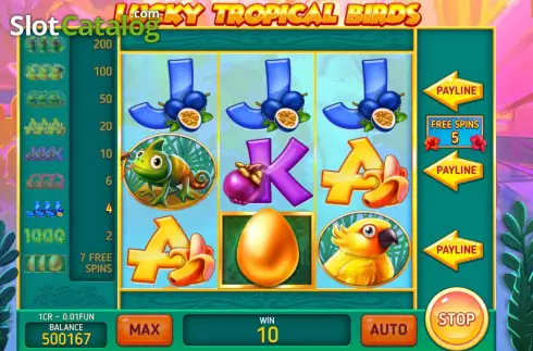 Οθόνη6. Lucky Tropical Birds (3x3) Κουλοχέρης