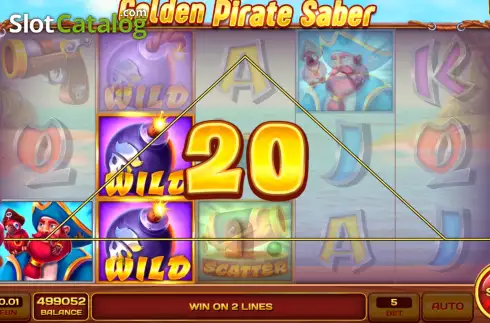 Οθόνη5. Golden Pirate Saber Κουλοχέρης
