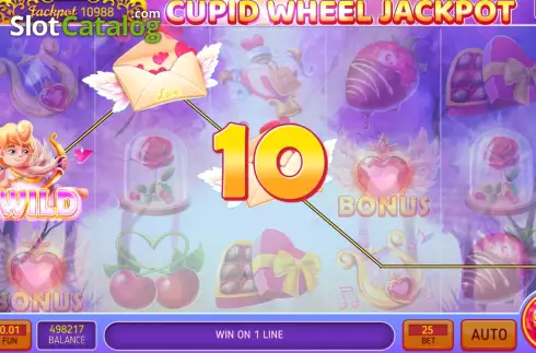 Οθόνη3. Cupid Wheel Jackpot Κουλοχέρης
