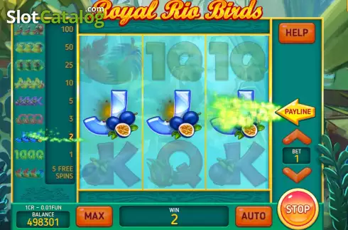 Οθόνη3. Royal Rio Birds (3x3) Κουλοχέρης 