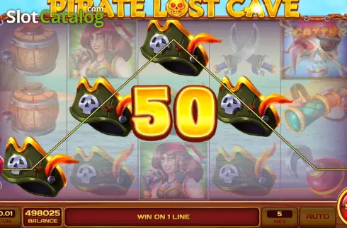 Οθόνη3. Pirate Lost Cave Κουλοχέρης