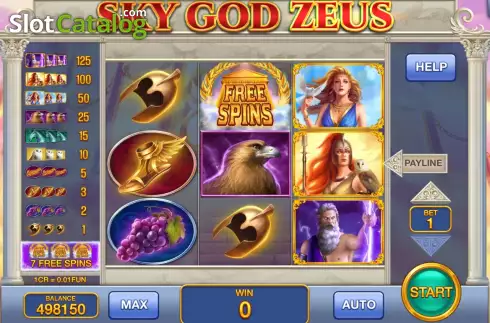 Οθόνη3. Sky God Zeus (3x3) Κουλοχέρης 