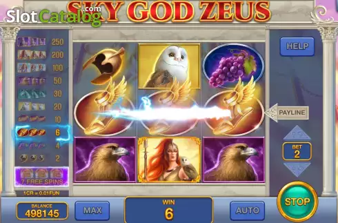 Οθόνη4. Sky God Zeus (Pull Tabs) Κουλοχέρης