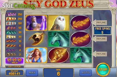 Οθόνη6. Sky God Zeus (Pull Tabs) Κουλοχέρης