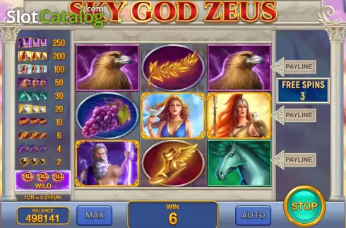 Οθόνη7. Sky God Zeus (Pull Tabs) Κουλοχέρης