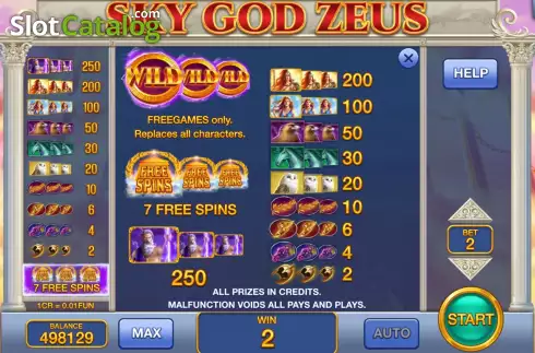 Οθόνη9. Sky God Zeus (Pull Tabs) Κουλοχέρης