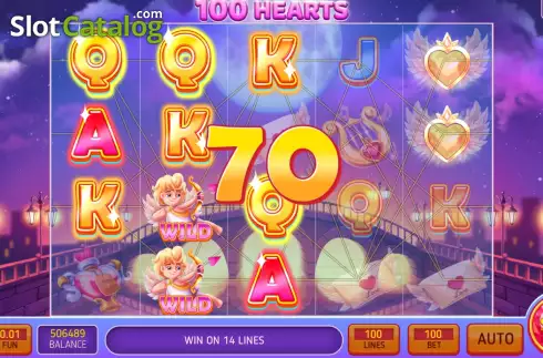 Οθόνη4. 100 Hearts Κουλοχέρης