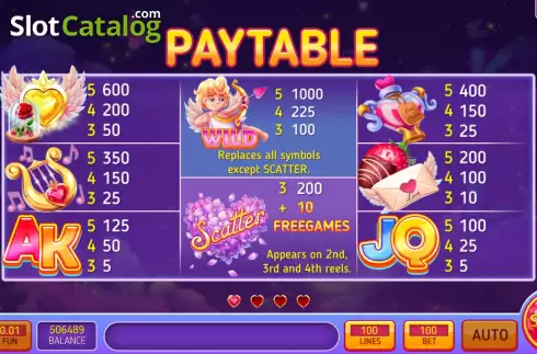 Οθόνη6. 100 Hearts Κουλοχέρης