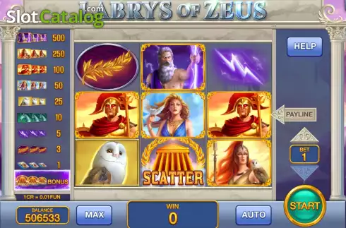 Οθόνη2. Labrys of Zeus (Pull Tabs) Κουλοχέρης