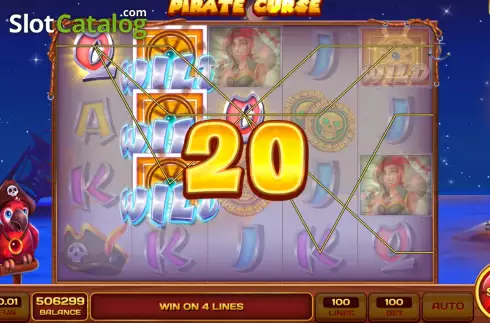 Οθόνη3. Pirate Curse Κουλοχέρης