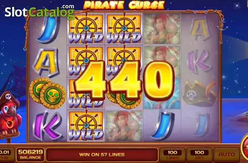 Οθόνη4. Pirate Curse Κουλοχέρης