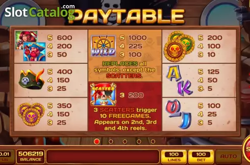 Οθόνη5. Pirate Curse Κουλοχέρης