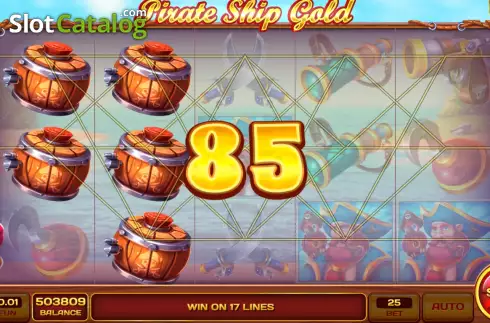 Οθόνη3. Pirate Ship Gold Κουλοχέρης