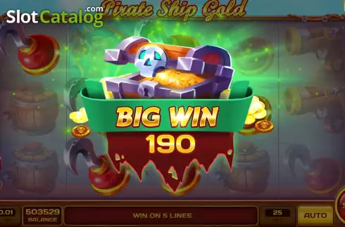 Οθόνη4. Pirate Ship Gold Κουλοχέρης