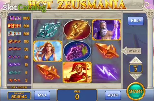 Οθόνη2. Hot Zeusmania (3x3) Κουλοχέρης