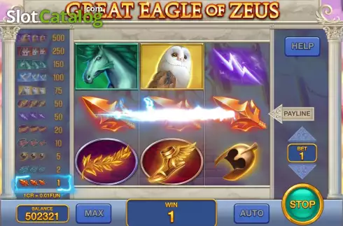 Οθόνη3. Great Eagle of Zeus (3x3) Κουλοχέρης 