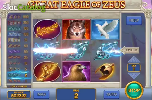 Οθόνη4. Great Eagle of Zeus (3x3) Κουλοχέρης 