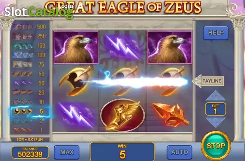 Οθόνη5. Great Eagle of Zeus (3x3) Κουλοχέρης 
