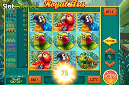 Οθόνη5. Royal Ara (Pull Tabs) Κουλοχέρης 