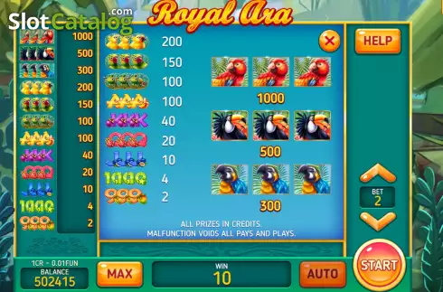 Οθόνη6. Royal Ara (3x3) Κουλοχέρης 