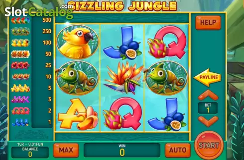 Οθόνη3. Sizzling Jungle (Pull Tabs) Κουλοχέρης