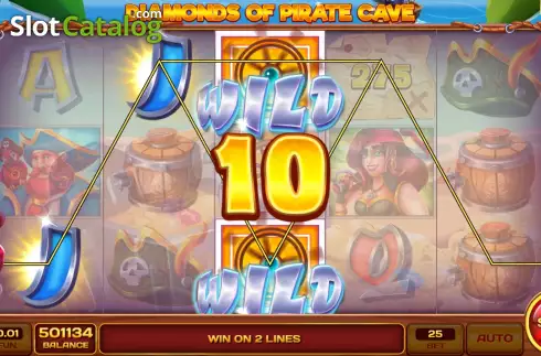 Οθόνη3. Diamonds of Pirate Cave Κουλοχέρης 