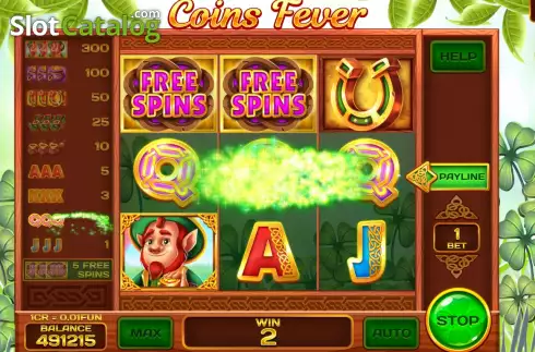 Οθόνη4. Coins Fever Respins Κουλοχέρης