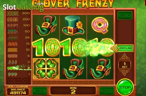 Οθόνη3. Clover Frenzy Respin Κουλοχέρης