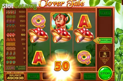 Οθόνη5. Clover Tale Respin Κουλοχέρης