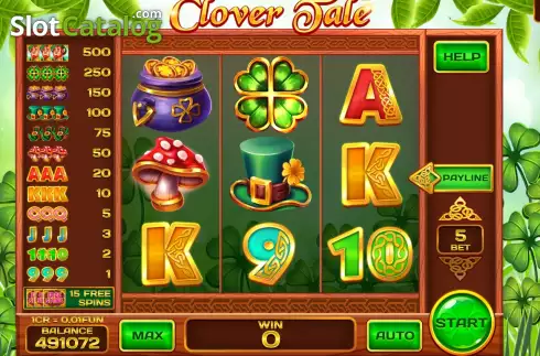 Οθόνη3. Clover Tale Respin Κουλοχέρης
