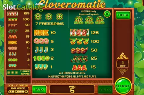 Οθόνη6. Cloveromatic Respin Κουλοχέρης 