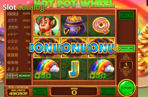 Οθόνη6. Hot Pot Wheel Respin Κουλοχέρης