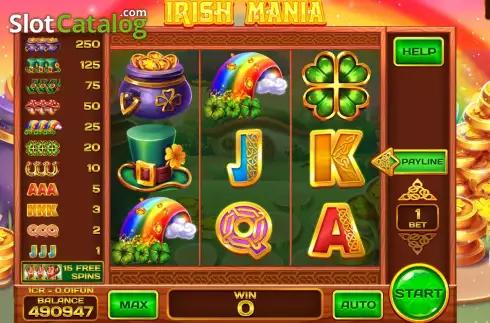 Οθόνη3. Irish Mania Respin Κουλοχέρης 