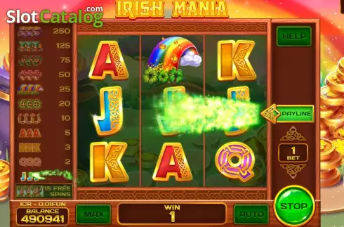 Οθόνη4. Irish Mania Respin Κουλοχέρης 