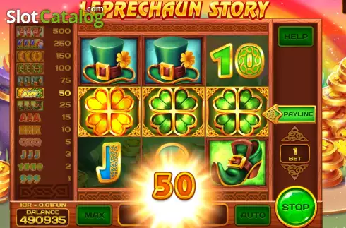 Οθόνη5. Leprechaun Story Respin Κουλοχέρης