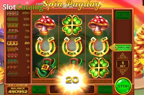 Οθόνη5. Spin Payday Respin Κουλοχέρης 