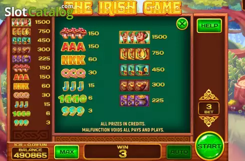 Οθόνη6. The Irish Game (3x3) Κουλοχέρης 