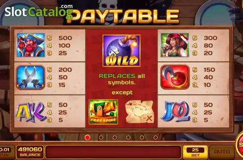 Οθόνη5. Pirate Glory (ABXplay) Κουλοχέρης