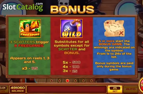 Οθόνη7. Pirate Glory (ABXplay) Κουλοχέρης