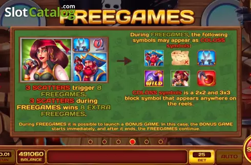Οθόνη8. Pirate Glory (ABXplay) Κουλοχέρης