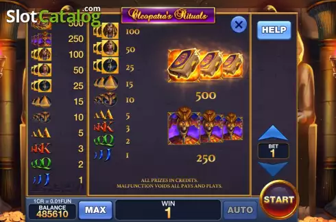 Οθόνη6. Cleopatra's Rituals (Pull Tabs) Κουλοχέρης