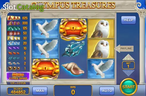 Οθόνη2. Olympus Treasures (Pull Tabs) Κουλοχέρης 