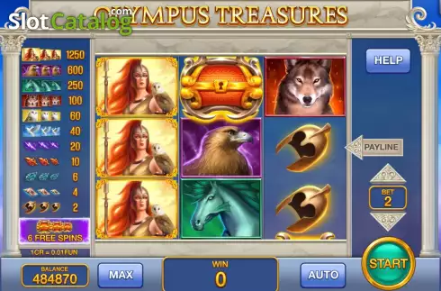 Οθόνη2. Olympus Treasures (3x3) Κουλοχέρης