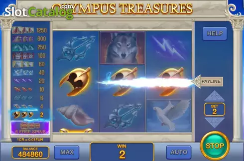 Οθόνη3. Olympus Treasures (3x3) Κουλοχέρης