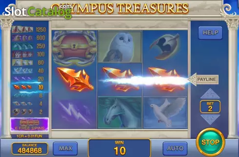 Οθόνη4. Olympus Treasures (3x3) Κουλοχέρης