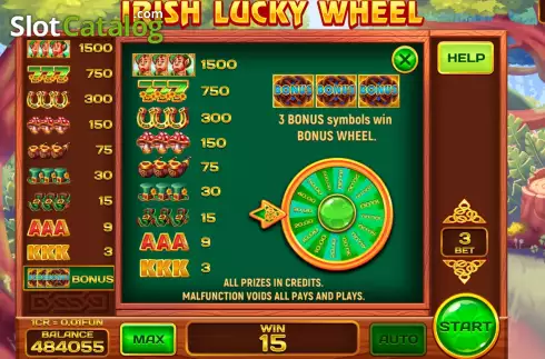 Οθόνη6. Irish Lucky Wheel (3x3) Κουλοχέρης